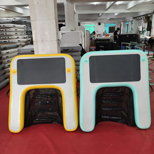 Private Label Vente en gros Planche gonflable pour chiot <span class=keywords><strong>Piscine</strong></span> pour chien Flotteur Rampe flottante Quais pour bateau à eau Plate-forme de quai gonflable - Product Image 6