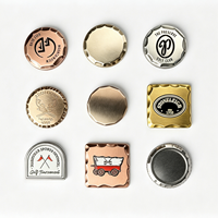 Marqueur de distance de golf en métal moulé sous pression, émail dur, double face, type jeton de poker, avec logo personnalisé, pièce commémorative de club de golf