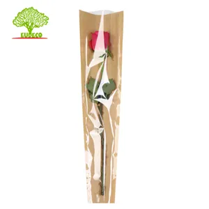 Recyclable Paper Flower Sleeve Wraps For Bouquet Packaging