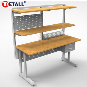 Detall Metal Steel Frame Factory Foldable ESD <strong>Worktable</strong> with Industrial L Shape Table Leg - Product Image 6
