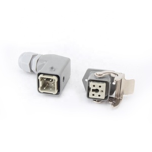 Connettore di alimentazione per impieghi gravosi HA-004-<span class=keywords><strong>M</strong></span> 10 Ampere 4P con pin in PE, simile a HAN - Product Image 4