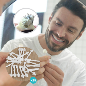 Bâtonnets de cire jetables double extrémité au meilleur prix, applicateur en plastique avec tête spirale pour cire nasale, des poils des oreilles et des lèvres - Product Image 1