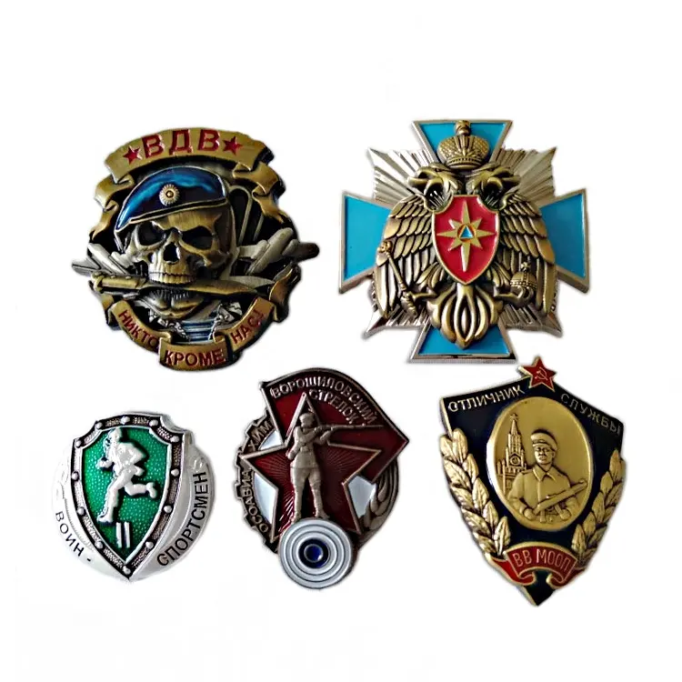 Insignia militar de China, insignia personalizada 3D de esmalte suave, insignias de Honor