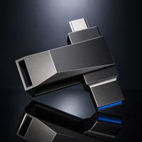 Clé USB 64 Go 128 Go USB C Type C double interface en métal, clé USB OTG, clé mémoire