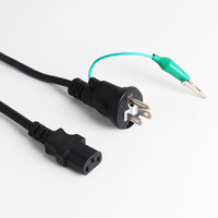 Câble d'alimentation d'extension IEC noir du fabricant, cordon d'alimentation standard pour ordinateur portable avec prise PSE, pour appareils électroménagers, 100 % cuivre pur, personnalisé