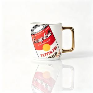 Taza <span class=keywords><strong>de</strong></span> Porcelana <span class=keywords><strong>de</strong></span> la Serie 'Lata <span class=keywords><strong>de</strong></span> Sopa' <span class=keywords><strong>de</strong></span> Arte Pop Premium - Gran Capacidad, Diseño Retro Vibrante - Estilo Nórdico, Apta para Lavavajillas, Caja <span class=keywords><strong>de</strong></span> Regalo - Product Image 3