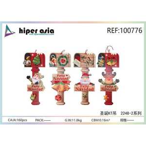 Set di decorazioni natalizie Festive all'ingrosso alla moda calze quadrate Santa pupazzo di neve alce confezionate borse per le vacanze decorazioni per la casa - Product Image 1