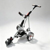 Chariot de golf électrique et télécommandé sécurisé avec roues anti-basculement, batterie acide ou batterie lithium en option, best-seller