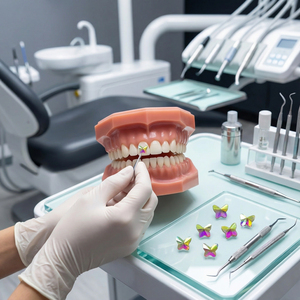 High Quality Crystal Teeth Jewelry Teeth Gem - 6 Pieces Butterfly Shape SWARO Gems Used for Decorations - Product Image 6