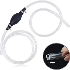 Car styling Portable Car Siphon Hose Liquid Oil Gas Water Transfer Hand Pump Sucker Plastic Pipe Manually Pump The Liquid