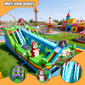 Parc d'attractions gonflable géant QIYI en PVC pour enfants, idéal pour l'extérieur, facile à installer, en promotion - Product Image 3