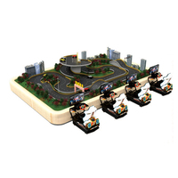 Simulateur de voiture RC AR 4 joueurs avec plateau de sable personnalisable, système de simulation de conduite et de course FPV en temps réel avec moteur sans balais