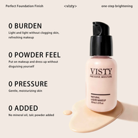 Fond de teint liquide VISTY 24H longue tenue, waterproof, fini mat, minimise les pores, pour peaux sensibles, vente en gros de cosmétiques OEM ODM
