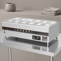 6T Elektrische RVS 201/304 gepolijste afwerking tafelblad voor restaurant voedselwarmer & verwarming commerciële keukenopslag