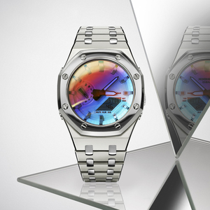 GA-2100 Nouveau produit Band Mod Kit avec bracelet en acier inoxydable et boîtier en métal pour pièces de montre de rechange GA2100 <span class=keywords><strong>GA2110</strong></span> - Product Image 5