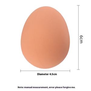 Carino e interessante espressione non stampata realistica a forma di uovo giocattolo per animali domestici simulato palla di gomma rimbalzante per cani - Product Image 4