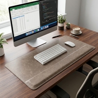 Repose-poignet pour souris et tapis de bureau, tapis de souris et tapis de bureau extra-longs avec repose-poignet