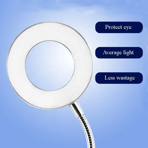 Portable USB LED Clip Desk Lamp <b>Circle</b> Microblading Tattoo <b>Light</b> for PMU Manicure Spa Salon Use - Product Image 3