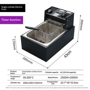 <span class=keywords><strong>Friteuse</strong></span> électrique professionnelle de comptoir pour cuisine commerciale, <span class=keywords><strong>cuve</strong></span> unique, 10L 20L 22L, en acier inoxydable extra épais - Product Image 5