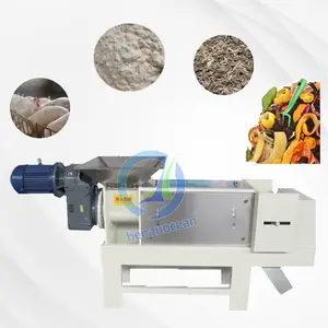 automatic Dewatering screw press biomass waste pellet making machine cassava press hydraulic dewatering machine