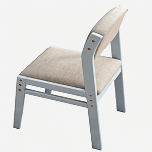 Chaise de salon moderne en bois, dossier solide, design minimaliste, mobilier de maison - Product Image 2