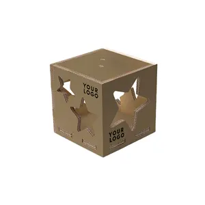 Customizable lampshade and Christmas giftbox Eco friendly lamp cube with stars