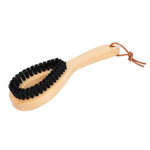 Solid Wood Clothes Brush Pig Bristle Garment Cleaning Brush For Apparel Care - Product Image 1