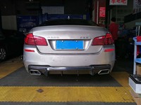 Diffuser Belakang Serat Karbon Hitam Berkualitas Tinggi Model MP untuk Seri 5 F10/F18 2010-2018 Bumper M-Tech Rear Lip