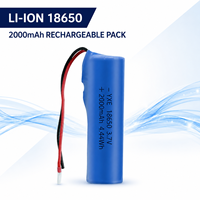 Batterie au lithium polymère MinYu 18650 2000mAh 3.7v, capacité 1s1p, pour instrument de beauté, haut-parleur intelligent, batterie en pack souple