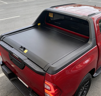 Couverture de benne rigide pliable profil bas aérodynamique pour pick-up, fixation par pince sans perçage