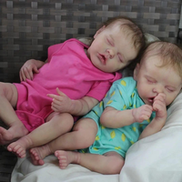 Silikon Reborn Baby puppen Weiche Ganzkörper Mini Neugeborene Echte Mädchen Junge Schwarz Kit Verkauf Schwarz Kit Zum Verkauf