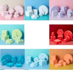 8 en 1, différentes tailles, cube géométrique, couleur unie, photographie, <span class=keywords><strong>fond</strong></span> de photo, accessoires de prise de vue sur table, mousse - Product Image 6
