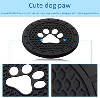 Mode Cat Paw Auto Untersetzer Auto tassen halter Untersetzer Silikon Anti Slip Dog Paw Untersetzer Matte
