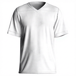 เสื้อฟุตบอลผู้ชาย คอวี แขนสั้น ระบายเหงื่อได้ดี ผลิตจากโพลีเอสเตอร์ 100% ทรงปกติ ใส่ได้ทุกฤดู รับผลิตแบบ OEM - Product Image 1