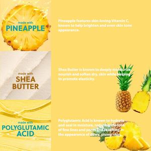 Gommage corporel doux et nourrissant à l'ananas et au beurre de karité, éliminant les peaux mortes, marque privée OEM/ODM - Product Image 4