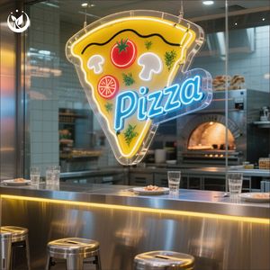 Ewen Nhà Hàng Tường Trang Trí Nội Thất Tùy Chỉnh Kinh Doanh Mở Bánh Pizza Tráng Miệng <span class=keywords><strong>LED</strong></span> Neon Biểu Tượng Dấu Hiệu Cho Thực Phẩm Ngoài Trời Cửa Hàng Tường Nghệ Thuật - Product Image 6