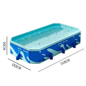 <span class=keywords><strong>Piscina</strong></span> Plegable Portátil de PVC de Alta Calidad para Juegos Acuáticos de Verano, Sin Inflar y de Tamaño Familiar para Diversión Infantil al Aire Libre - Product Image 6