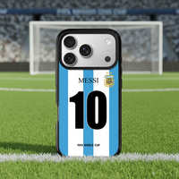 Conception personnalisée # 10 designs de coques de téléphone personnalisées pour fans de football argentin pour iPhone 18 Pro Max avec boîte cadeau, fabrication OEM, livraison directe