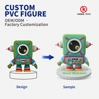Boneka PVC Desain Khusus Bentuk Robot Hewan Kartun Seri Mainan Koleksi Misteri untuk Toko Hadiah Bersertifikat CE