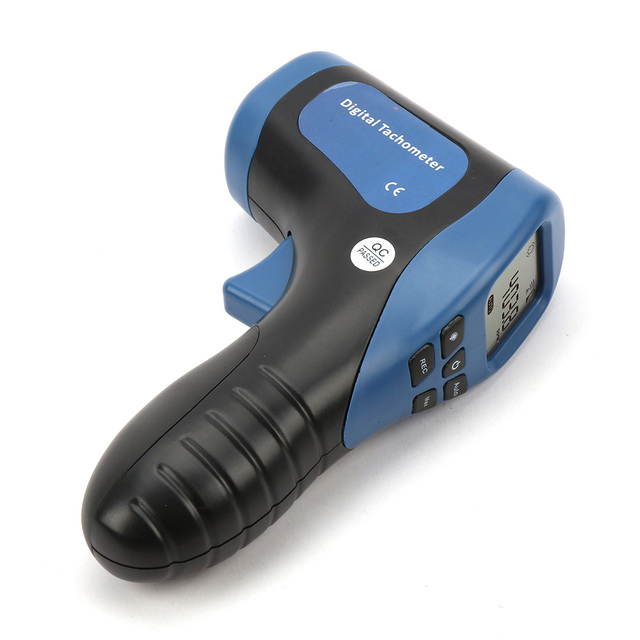 Digital Photo Speedometer Handheld LCD Tester Auto Tachometer RPM Tester Laser Gun Type Speed Measuring Instrument IP65