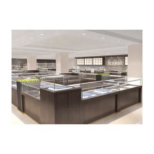 Небольшая розничная светодиодная витрина для ювелирных изделий, стеклянный бриллиантовый Конференц-стенд с замком для выставки, дисплей со счетчиком драгоценностей - Product Image 3