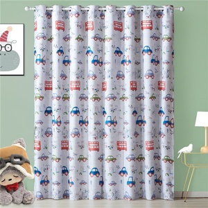 Cute Kids tenda stile di stampa Cartoon Car <span class=keywords><strong>camera</strong></span> dei bambini <span class=keywords><strong>camera</strong></span> <span class=keywords><strong>da</strong></span> <span class=keywords><strong>letto</strong></span> decorazione della casa ganci antirumore tessuto oscurante <span class=keywords><strong>per</strong></span> <span class=keywords><strong>tende</strong></span>// - Product Image 2