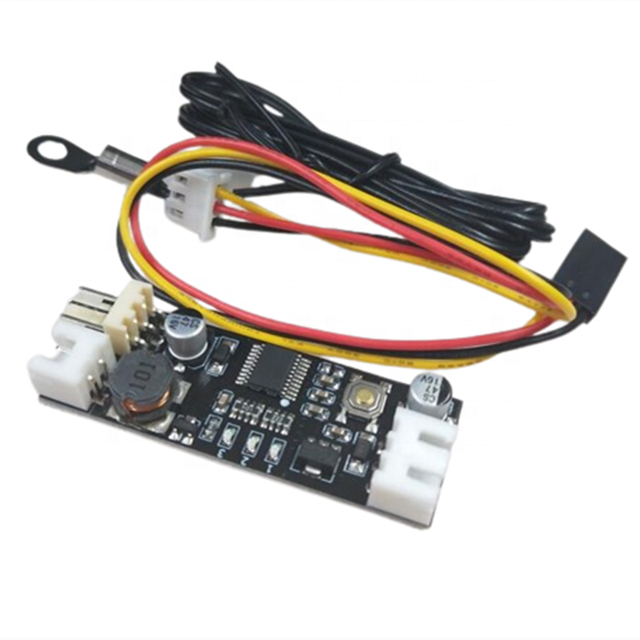 12V 0.8A DC PWM 2-3 Single Wire Fan Temperature Control Speed Controller Chassis Computer Noise Reduction Module NTC B50K 3950