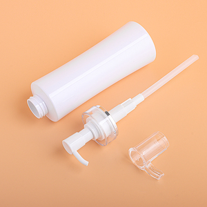 Sang Trọng 150 200 300 350 400 500 <span class=keywords><strong>600Ml</strong></span> <span class=keywords><strong>Pet</strong></span> Nhựa Dầu Gội Đầu Vòng Dưới Mỏng Eo Chai Mạ Điện Báo Chí Tắm Chai Rỗng - Product Image 4