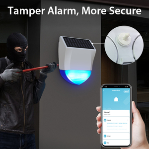 <span class=keywords><strong>2025</strong></span> tuya cuộc sống thông minh Wifi năng lượng mặt trời ngoài trời 95dB âm thanh không thấm nước không dây còi báo động Hệ thống an ninh nhà với các tính năng ánh sáng - Product Image 5