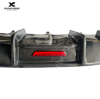 Kit carrosserie Perfiply en fibre de carbone véritable, style K, diffuseur de pare-chocs arrière avec éclairage LED pour Audi A6 S6 C7 C7.5 2012-2015
