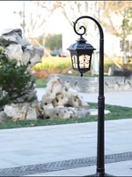 Lampe solaire LED en aluminium à haut poteau pour aménagement paysager, étanche, pour jardin, parc, villa, utilisation en rue