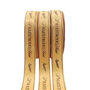 Op maat gemaakte grosgrain lintrollen met roségouden logo, decoratief bedraad lint voor Valentijnsdag - Product Image 6