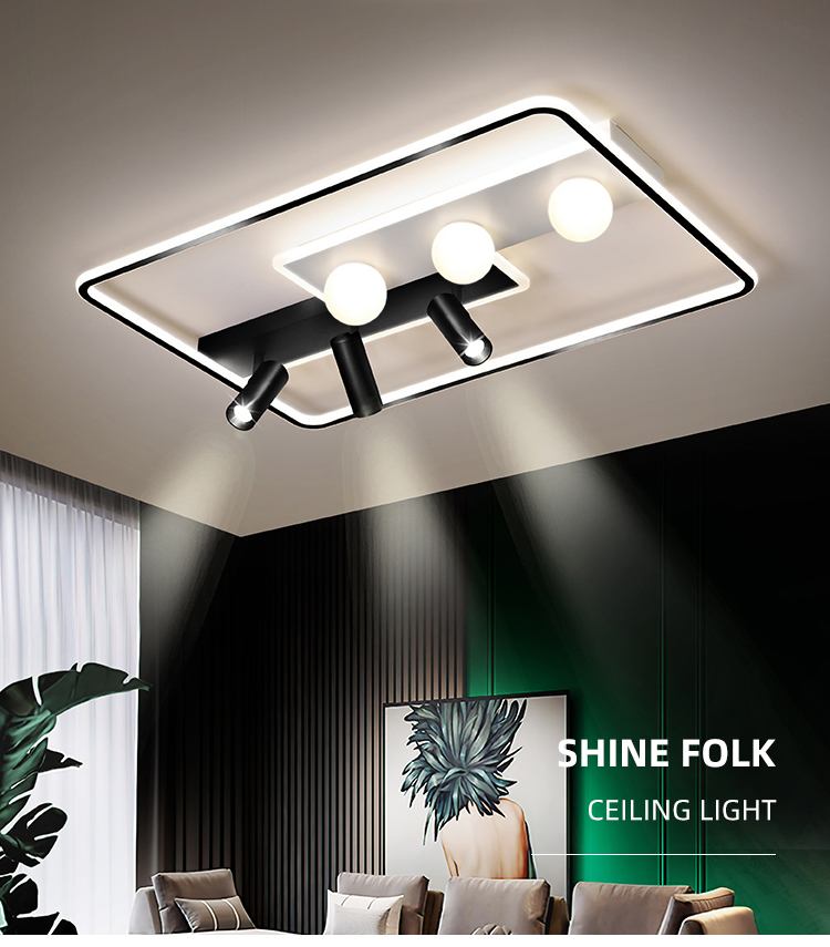 Factory Wholesale Indoor Decoration Ceiling Led Light Aluminum Acrylic Led Ceiling Lighting For House Hotel