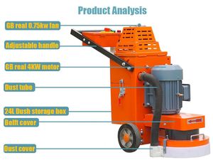Máquina Pulidora de Pisos de Concreto con Aspiradora Integrada, Económica - Product Image 4